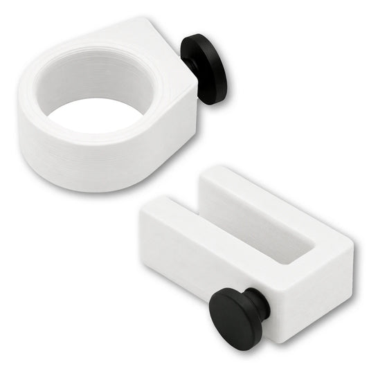 Sunglasses Ring and Utility Hook combo in white. Compatible with Bat Saver™, Drink Saver™ and Phone Saver™.