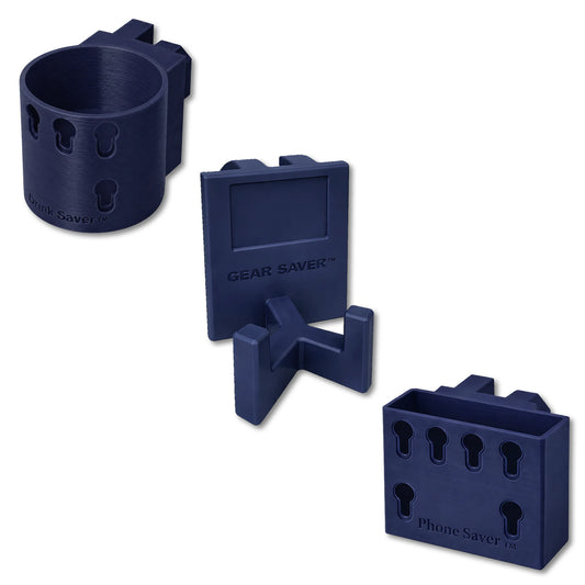 Super Saver Bundle in dark blue. Drink Saver™, Gear Saver™ and Phone Saver™.